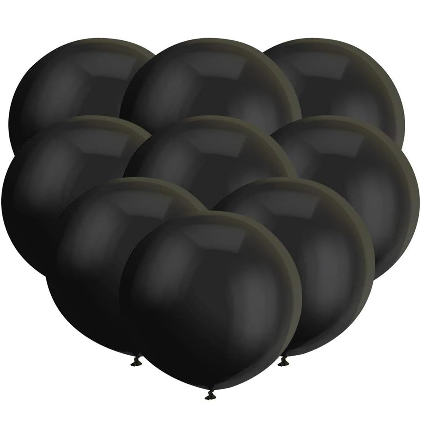 Guasslee 24Pcs Black Balloons Clearance 18 Inch Big Black Latex Balloons Large Black Balloons For Birthday Wedding Halloween Party New Year'S Day Decorations Supplies