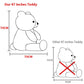 Maogolan Giant Grey Teddy Bear 47 Inch 4 Feet Large Stuffed Gray Teddy Bears Stuffed Animals For Girlfriend Children