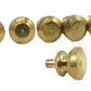 Dollhouse Set 6 Round Brass Door Knobs Builders Diy Fittings Spare Part 1:12