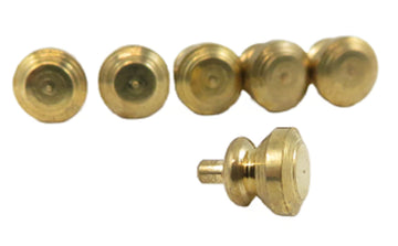 Dollhouse Set 6 Round Brass Door Knobs Builders Diy Fittings Spare Part 1:12