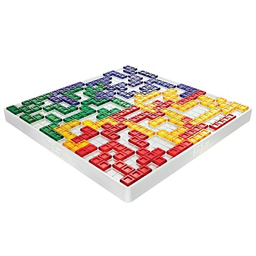 Blokus Strategy Board Game Bundle With Mr Dice Drawstring Bag