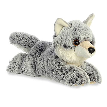 Aurora    Adorable Mini Flopsie    Winter Wolf    Stuffed Animal - Playful Ease - Timeless Companions - Gray 8 Inches