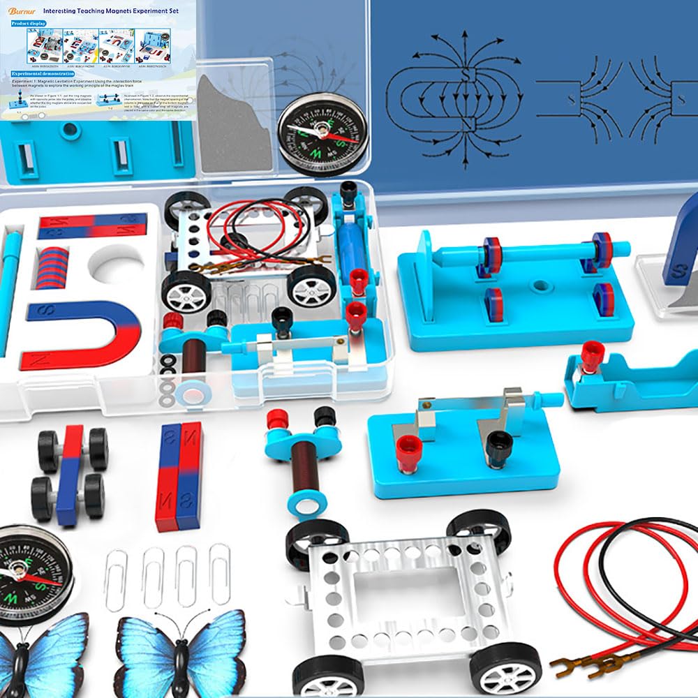 Science Experiment Magnets Set For Kids Electromagnet And Basic Circuit Tools Kit For School Lab Education Physics Projects Diy