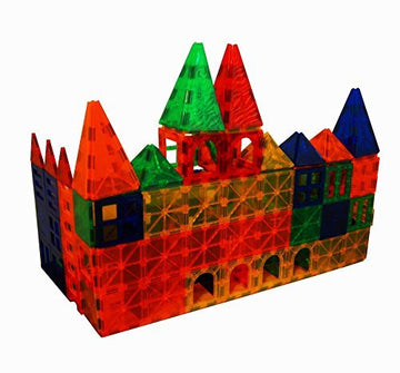 Mag-Genius Educational & Colorful Magnetic Building Blocks Set – 182+2-Piece Stackable Dynasty Series