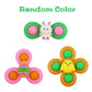 Anditoy 3 Pack Easter Suction Cup Spinner Toys Sensory Bath Toys for Toddlers Kids Easter Basket Stuffers Gifts Fillers Party Fa