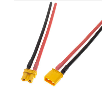5Pair XT30 Plug Male Female Connector Adapter with 10cm 16AWG Silicone Wire Amass XT30U for RC LiPo Battery FPV Racing Drone