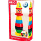 BRIO Infant & Toddler 30120 - Stacking Clown - 9 Piece Wood Stacking Toy for Kids Ages 1 and Up