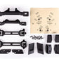 Body conversion kit, Slash 2WD (includes front & rear body mounts, latches, hardware) (for clipless mounting