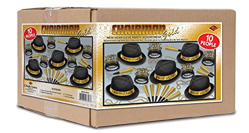 Beistle Chairman Gold Assortment For 10 People