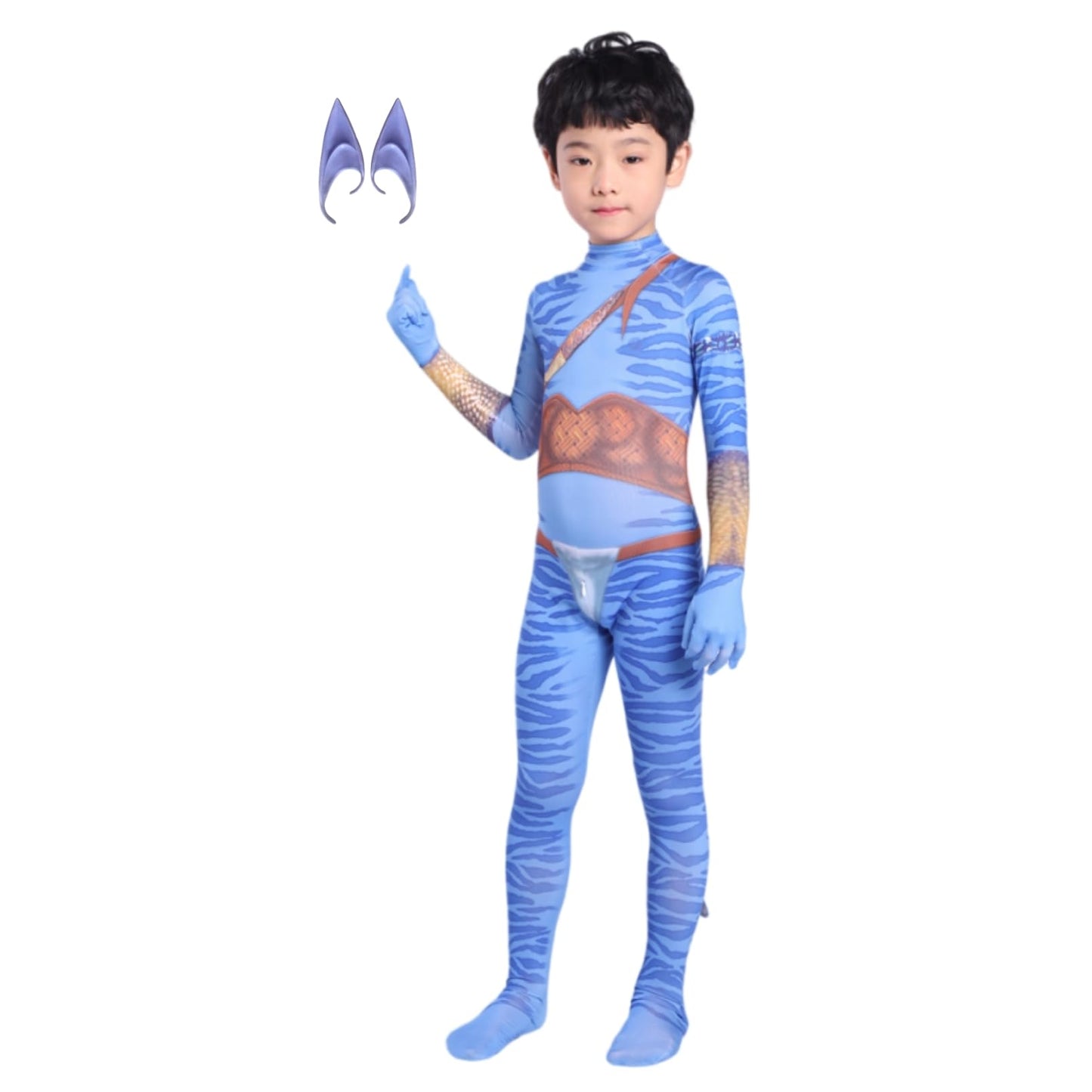 Lg Louis Garden Avatar Costume For Kids, Anime Costume Halloween Cosplay Jumpsuit Tights Bodysuit Stage Costumes For Children Girls Boys