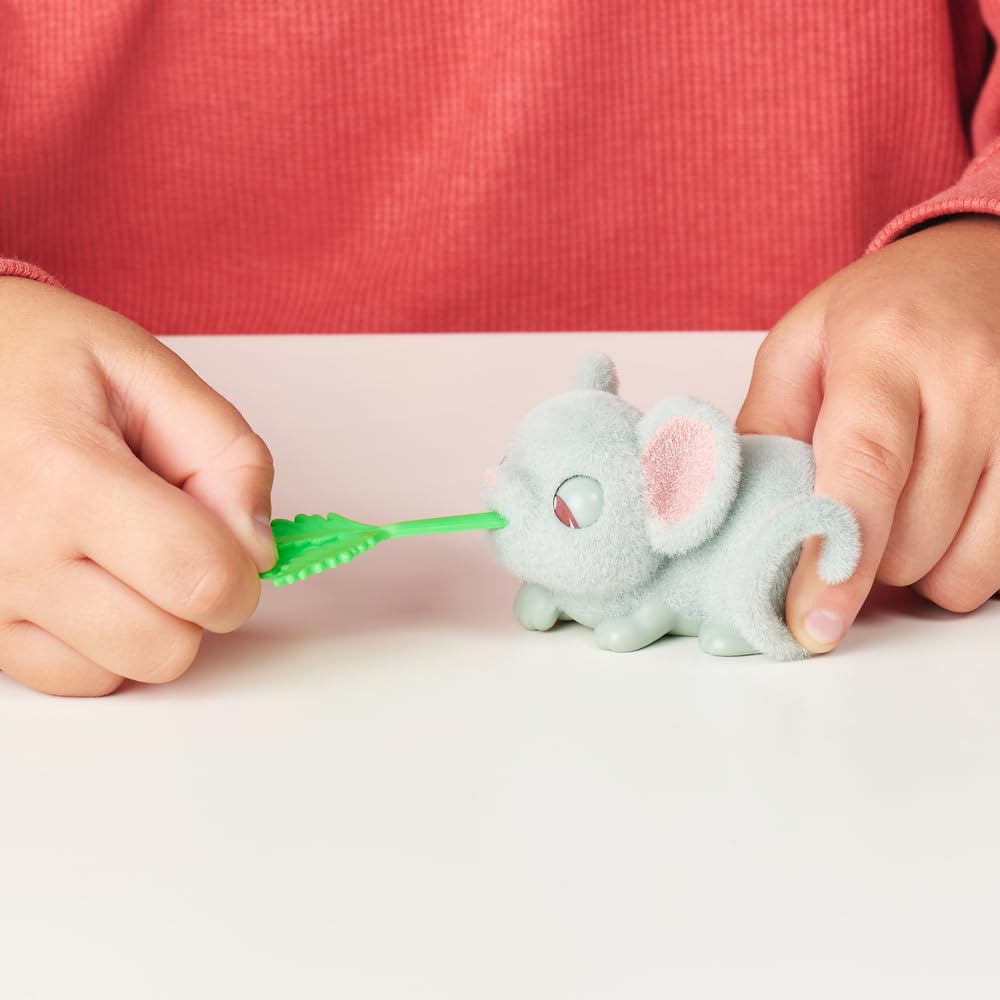 Little Live Pets Mama Surprise Minis - Nurture Lil' Mouse with 2-4 Babies, S2 Color, Model 26510, Thermoplastic Rubber Material