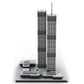 KKXX Building Blocks Toy Set - 1/2000 World Trade Center (1973-2001) Micro Model, Gift for Aircraft Fanatics of Building Block f