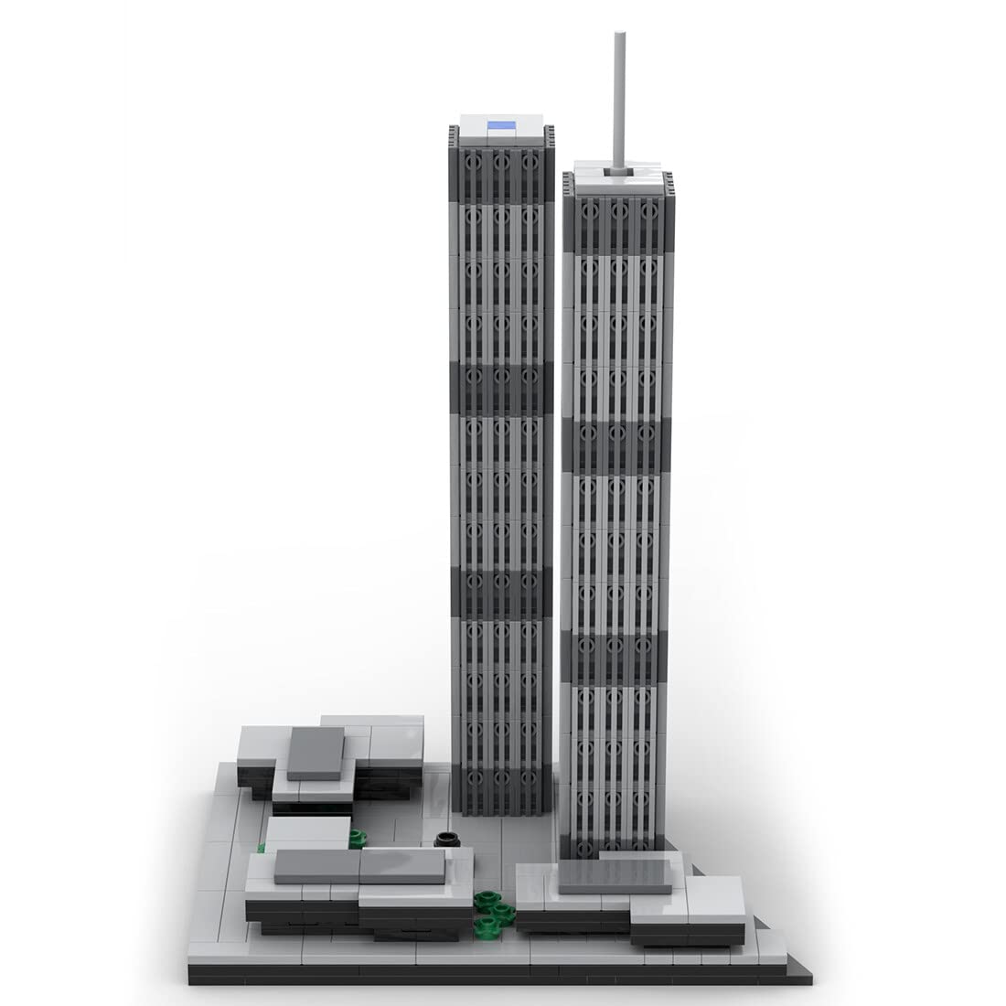 KKXX Building Blocks Toy Set - 1/2000 World Trade Center (1973-2001) Micro Model, Gift for Aircraft Fanatics of Building Block f