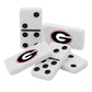 MasterPieces NCAA Georgia Bulldogs, Collectible Double Six Dominoes, For Ages 6+