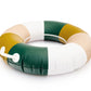 Business & Pleasure Co. Classic Pool Float - Vintage Inflatable Pool Ring For Adults - 70S Panel Cinque - L/Xl