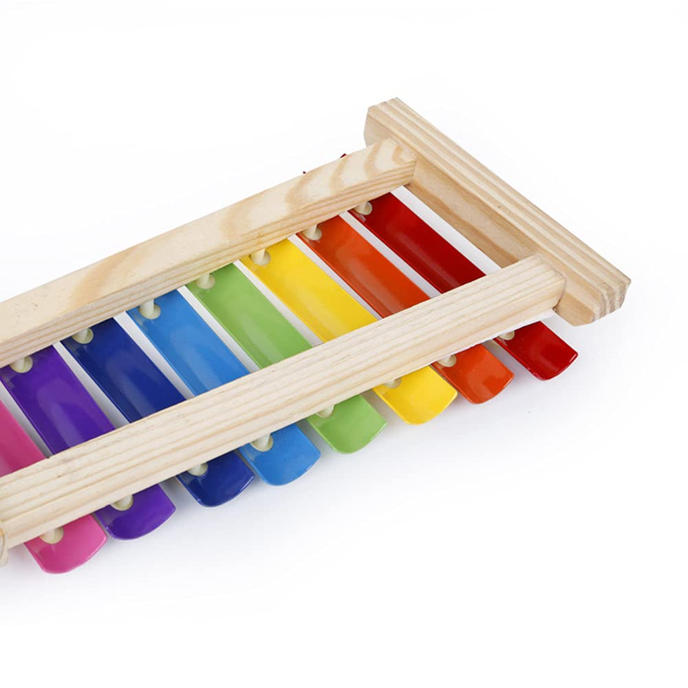 Tiny Tunes Rainbow Xylophone Wooden Musical Toy for Toddlers Ages 2 Plus Preschool Music Adventure
