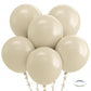 Bezente White Sand Balloons 18 Inch - 30 Pack Large Thick Sand White Balloons Big Round Cream Latex Balloons For Birthday Weddin