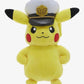 Pokemon Captain Pikachu Plush - 8-Inch Soft Polyester Toy with Hat - Model PKW4689