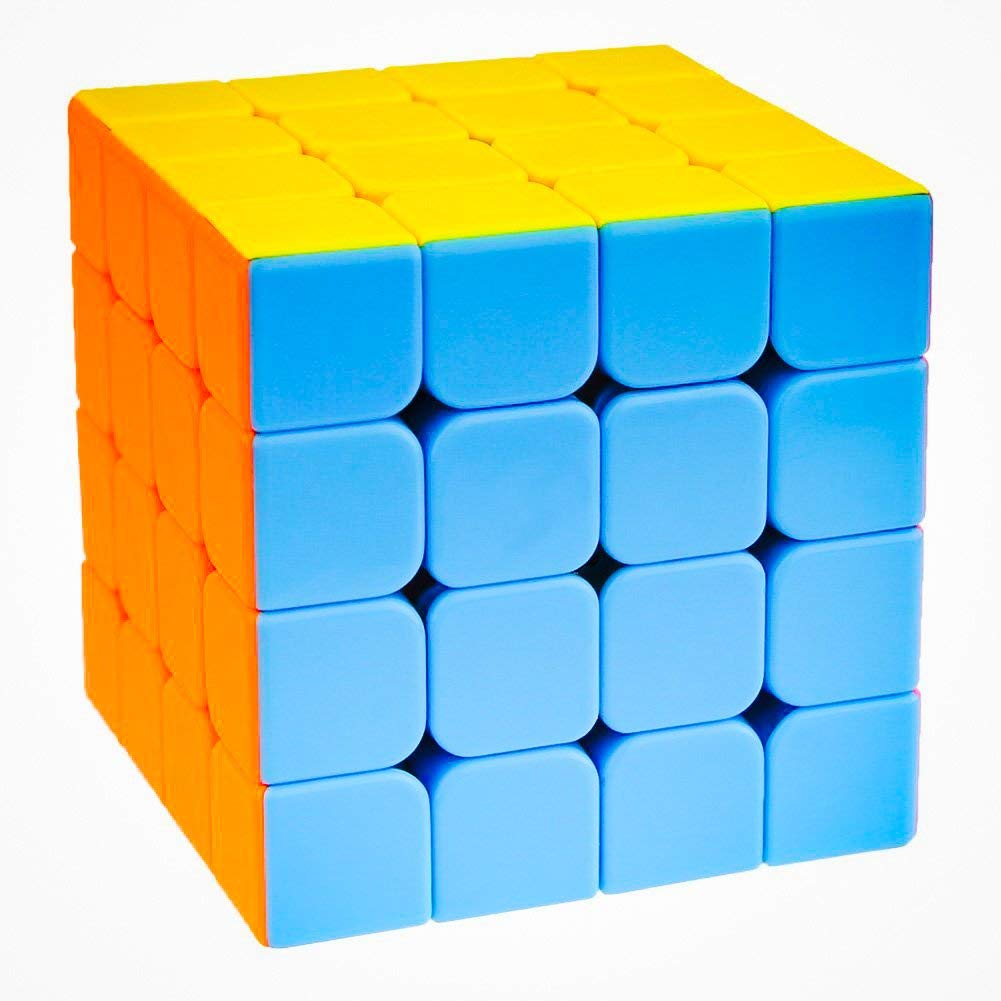 RSAI Meilong Cube 4x4 High Speed Stickerless Magic 4 by 4 Puzzle Cubes Magic Twisty Puzzle Game Toy