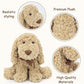 Weigedu Poodle Puppy Goldendoodle Stuffed Animal, Adorable Toy Dog Labradoodle Plush For Kids Boys Girls Birthday Easter Christmas Bedtime Gift, 11.8“ Golden