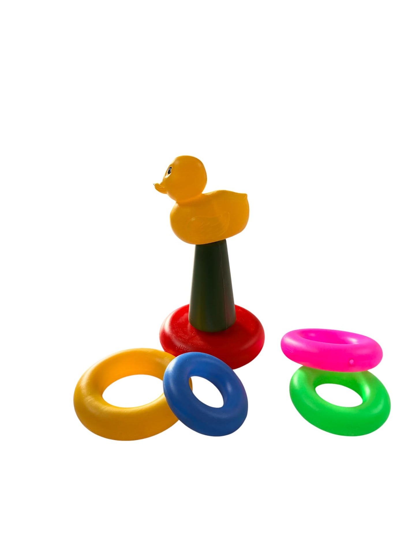 Bhvmey Baby Duck Ring Stacking Toy For Toddlers | Colorful Educational Stacker | Fine Motor Skills Learning For Kids