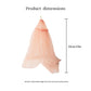 Minamzee Dollhouse Bed Curtain, 1/12 Miniature Bedroom Accessories, Dollhouse Furniture Curtain Decor(Pink)