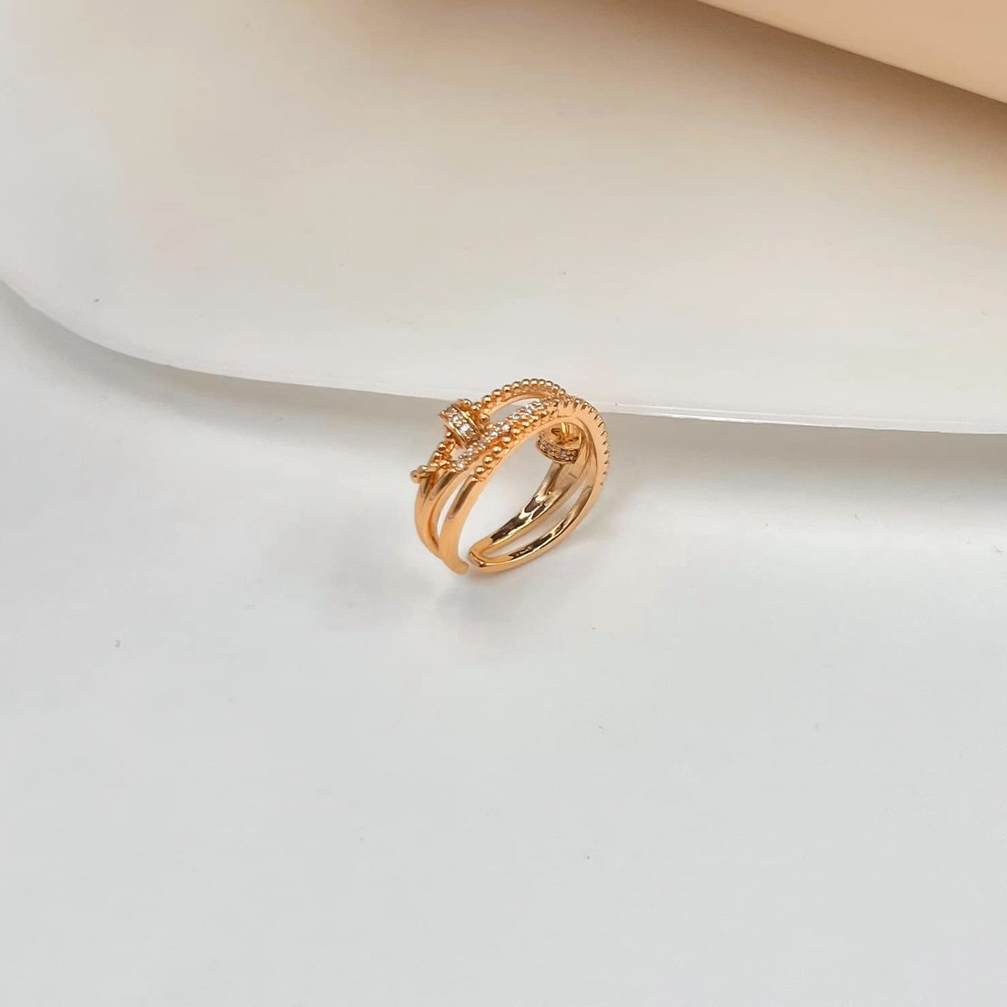 Csiyanjry99 Jansio Threanic Triple-Spin Ring,To My Daughter Vikanda Thermogenic Spinner Ring Feelief Zirconica Triple Fidget Rin