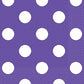 Amscan Party Supplies Dots Beverage Napkins, 5 x 5, New Purple/White