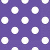 Amscan Party Supplies Dots Beverage Napkins, 5 x 5, New Purple/White