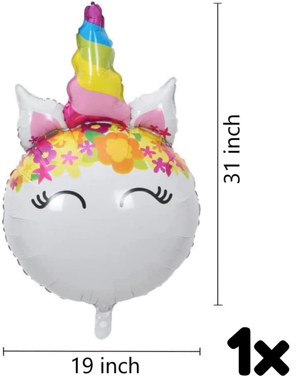 Diwuli Unicorn Birthday Decorations For Girls Set - Number 7 Balloon Pink Gradient, Unicorn Balloons, Unicorn Party Decorations,
