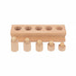 Snappsy Natural Wood Finish Educational Socket Cylinder No Varnish Cylinder Sorting Toy Coordination Practice Wooden Peg Matchin