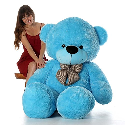 RT SOFT TOYS Giant Life Size Stuffed Huggable Teddy Bear with Neck Bow (180cm)