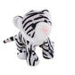 Plushland Beanie Moose Sitting 7 Stuffed Toys Plush Super Soft Winter Holiday (New Beanie White Tiger)