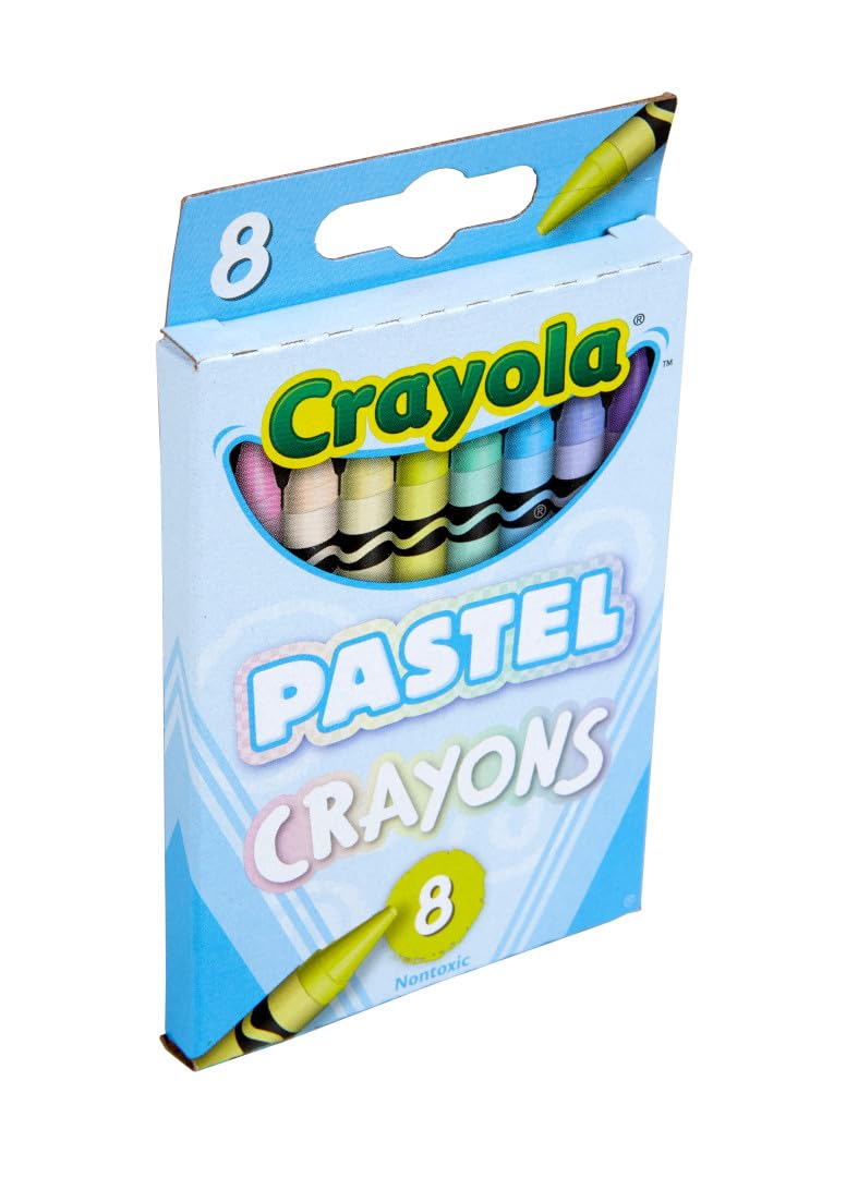 Crayola Pastel Crayons (24 Ct), Specialty Crayons For Kids, Art Supplies, Pair With Coloring Books, Gift For Kids, Ages 3, 4, 5