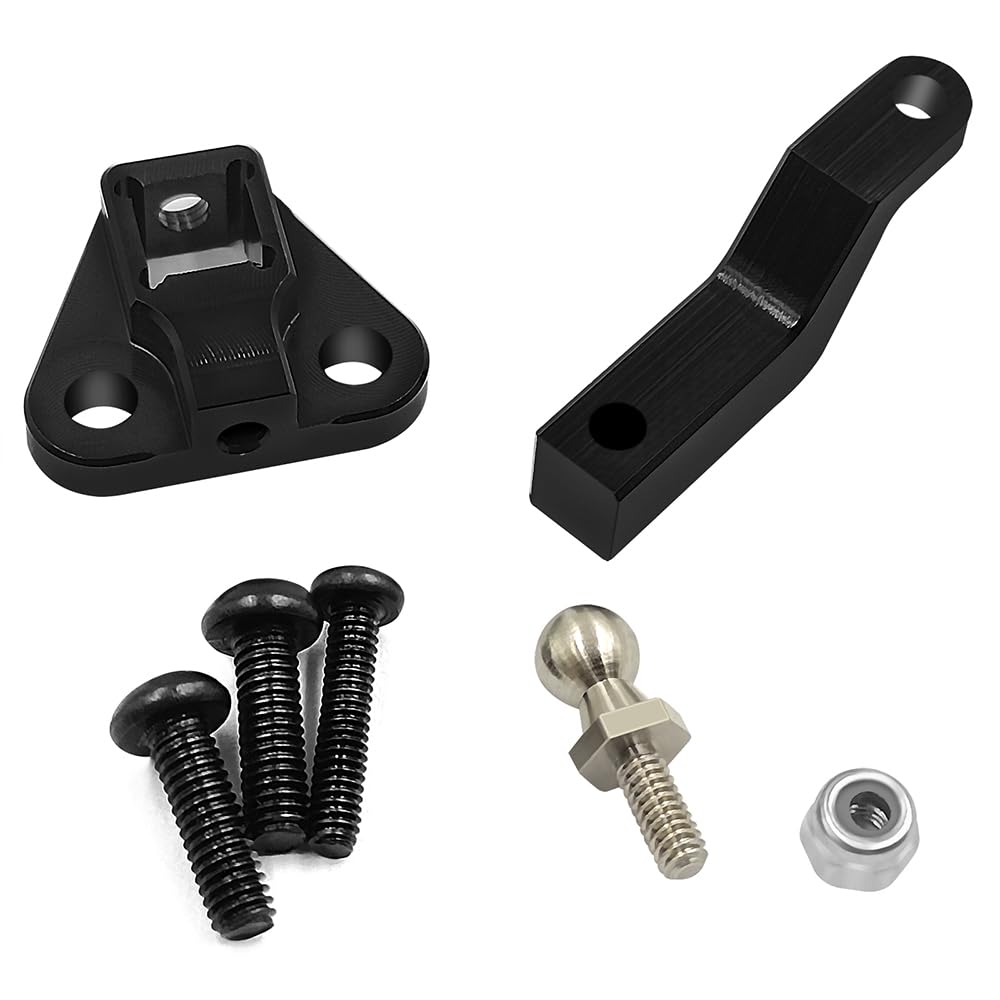 RCHUBAM 1Set Rear Bumper Tow Trailer Hook Hitch for 1/18 TRX4M Bronco Defender RC Crawler Car