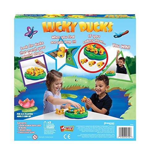 Pressman Lucky Ducks -- The Memory And Matching Game That Moves, 5''