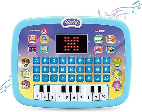 AENCI ENTERPRISE Kids Learning Laptop Toy with Mouse English Alphabet, Spelling, Math, Memory & Logic Games, Educational Compute