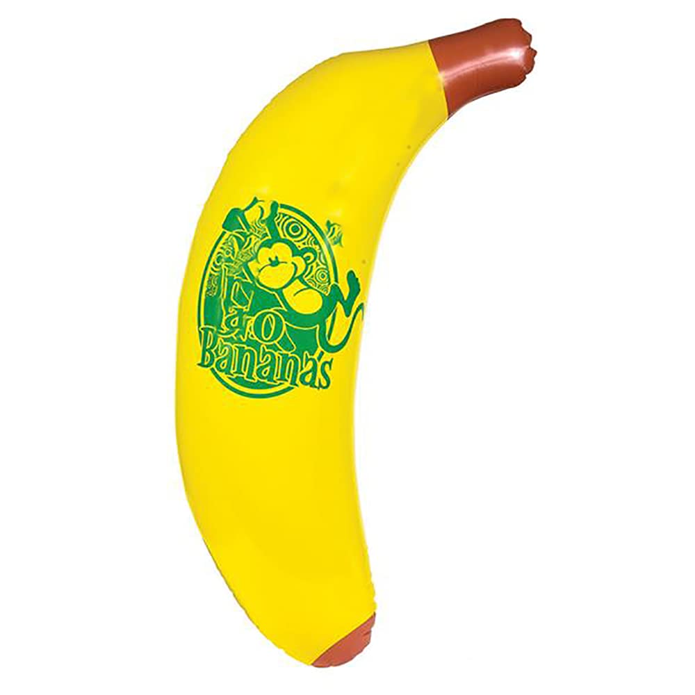 The Dreidel Company Jumbo Banana Inflate, Grand Raffle Prizes, Pool & Beach Activities, Party Decorations, 48'' Tall (Single)