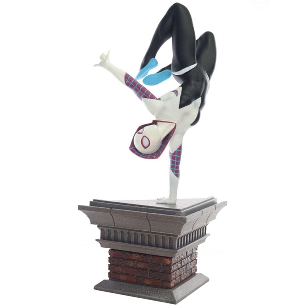 Diamond Select Toys Marvel Gallery Spider-Gwen PVC Figure, 11" Handstand Version, Multicolor, Model AUG202100