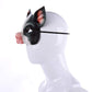 Hosfairy 1Pcs Half Face Animal Mask Pig Mask Horror Pig Mask for Halloween Costume Party Cosplay Props (Black Pig Mask)
