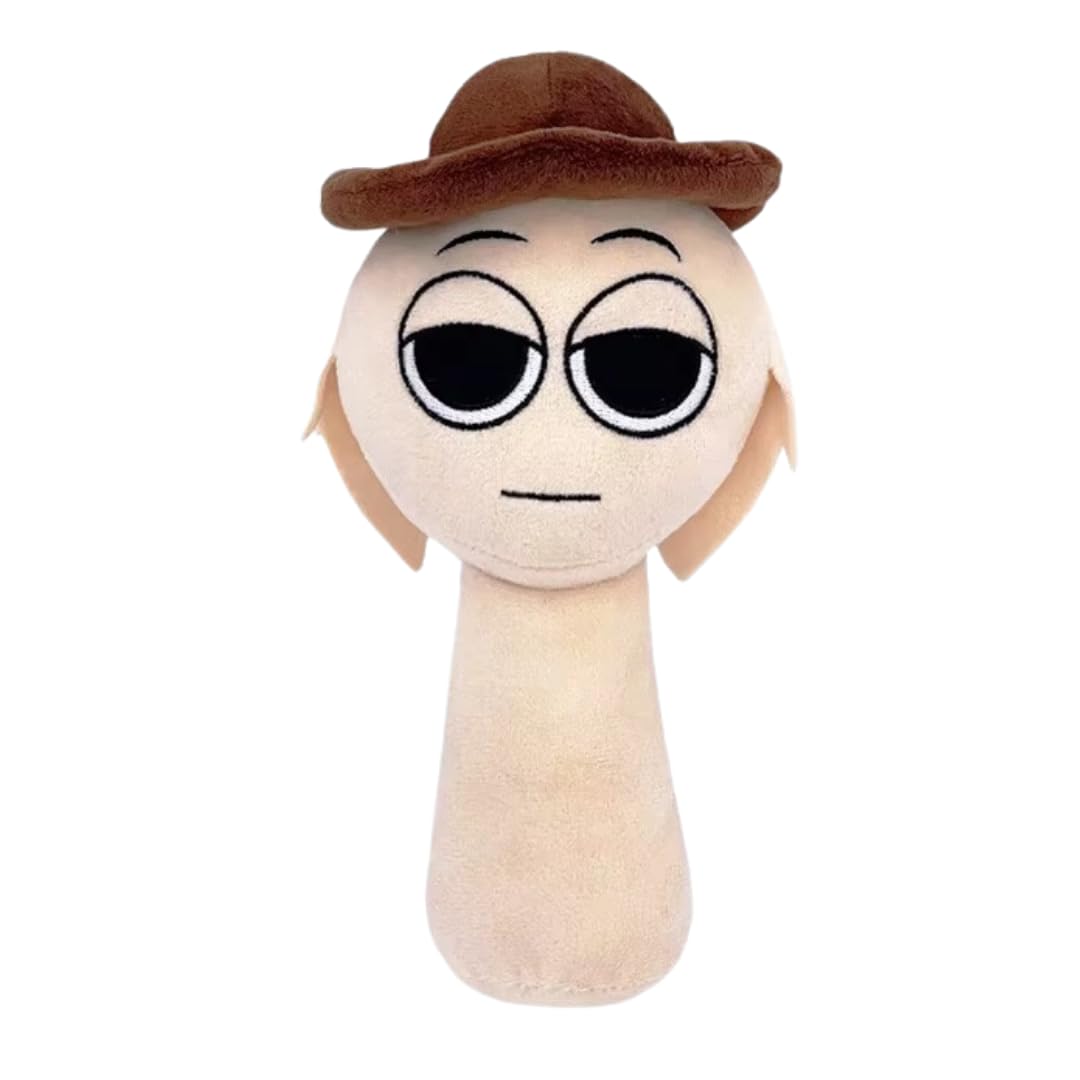 TechMax Solution Brown Hat Sprunki Plush Toys