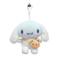 Priming Water Friends Bag Hook Cutie Hello Kitty Friends Character Plush Bag Clip Keychain Backpack Hanger 1Pc 4.7In(????)