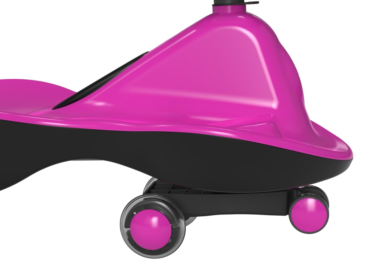 Joybay Sports Collection Premium Led-Wheel Swing Car Ride On Toy (Vibrant Pink, Come Fully Assembled)