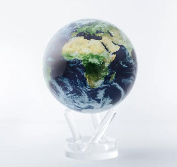 Mova 8.5'' Satellite Map Globe With Cloud Cover, Acrylic