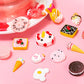 Skylety 100 Pieces Miniature Food Drinks Toys Mixed Resin Foods For Doll Kitchen Pretend Play Mini Food Set For Adults Teenagers Doll House Cute