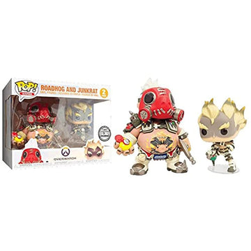 Funko Pop! SDCC 2018 Blizzard Exclusive Roadhog & Junkrat 2 Pack Vinyl Multicolor Collectible Figures