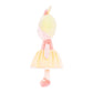 Onetoo Soft Baby Doll For Girls Plush Rag Doll Sleeping Cuddle Buddy Doll First Baby Doll Wear Yellow Dress 14'