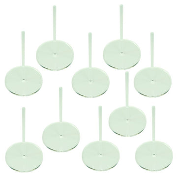 Litko Acrylic Flight Stands | Round | 3Mm Clear Circular Flight Base With Peg (50Mm)