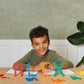 PLUS PLUS Construction Building Toy - 400 Interlocking Mini Puzzle Blocks & 40 Flash Cards - STEM/STEAM Learning for Kids