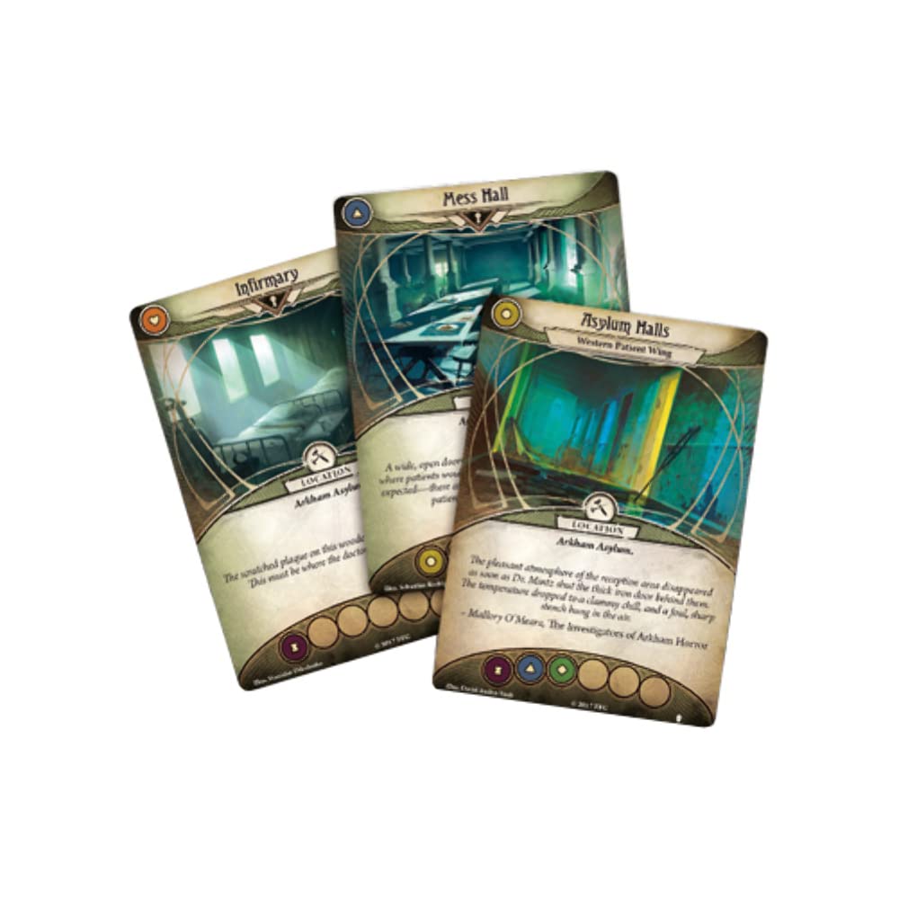 Arkham Horror The Card Game Unspeakable Oath Mythos Pack - Unveil The Asylum'S Dark Secrets! Cooperative Living Card Game, Ages